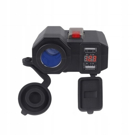FREEDCONN MC1V Wodoodporne gniazdo zapalniczki 2x USB 5V 2.1A