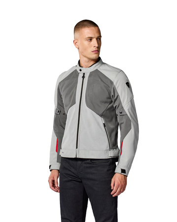 Kurtka Rev'it! Torque 3 H2O Light Grey-Red