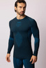 Koszulka termoaktywna z długim rękawem Spaio Breeze Black/Blue