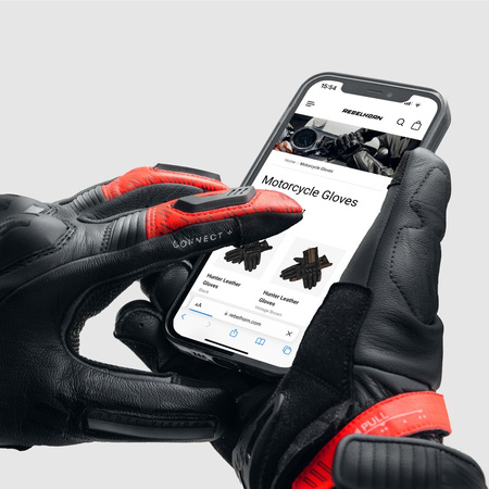 Rękawice Rebelhorn Viper Black/Grey/Fluo Red