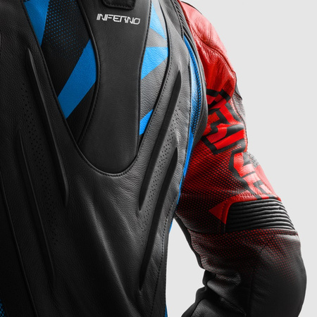 Kurtka motocyklowa Rebelhorn Inferno Black Blue White Red