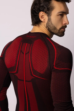 Koszulka termoaktywna Spaio Adrenaline z długim rękawem Black/Red