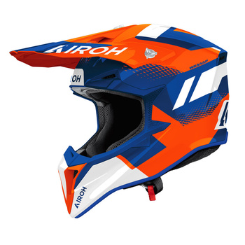 Kask motocyklowy Airoh Wraaap Vision Orange/Blue Gloss