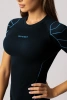 Damska koszulka termoaktywna Spaio Rapid z krótkim rękawem Black/Blue