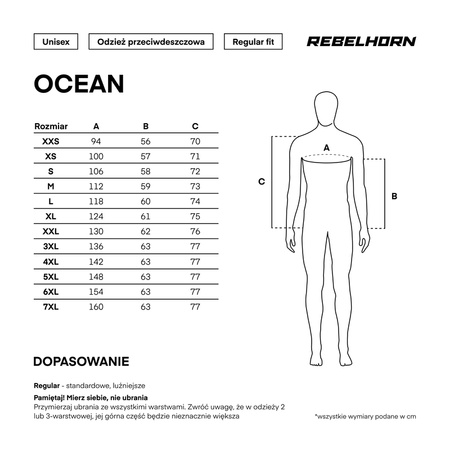 Kurtka przeciwdeszczowa Rebelhorn Ocean Fluo
