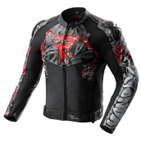 Black Dark Grey Red
