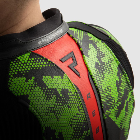 Kurtka Rebelhorn Veloce Camo Black/Green/Fluo Red