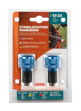 LAMPA ciężarki kierownicy 17-23mm niebieski