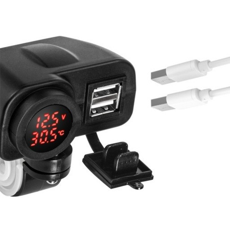 FREEDCONN MC20V Wodoodporna ładowarka USB z termometrem