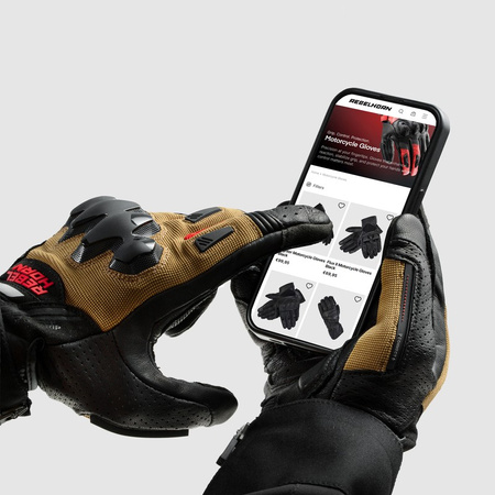 Rękawice Rebelhorn Defender Desert Black Red