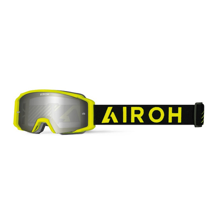 Gogle Airoh Blast XR1 Yellow Matt Szyba Silver Mirrored
