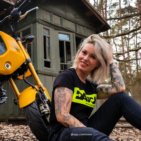 T-shirt damski DAVCA Fluo Logo