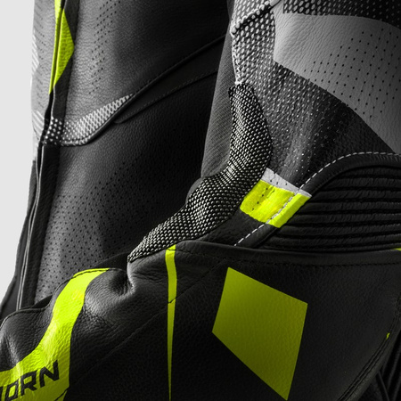 Kurtka motocyklowa Rebelhorn Inferno Black White Fluo Yellow