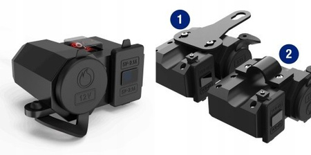 FREEDCONN MC1V Wodoodporne gniazdo zapalniczki 2x USB 5V 2.1A