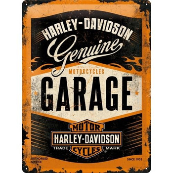 Plakat metalowy 30x40 Harley-Davidson Garage
