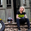 T-shirt damski DAVCA Fluo Logo