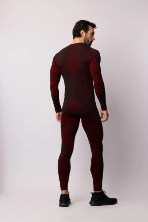 Koszulka termoaktywna z długim rękawem Spaio Breeze Black/Red