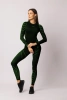 Damska koszulka termoaktywna Spaio Rapid z długim rękawem Black/Green