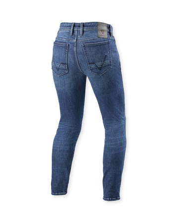 Jeansy motocyklowe Rev'it! Piston 3 Skinny Medium Blue Used