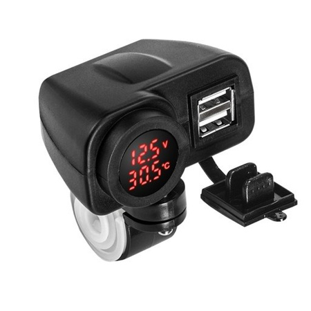 FREEDCONN MC20V Wodoodporna ładowarka USB z termometrem