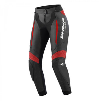Spodnie motocyklowe Shima Miura 2.0 Lady czarny/czerwony