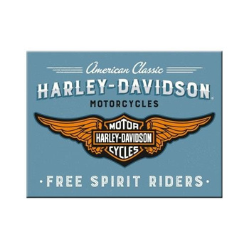 Magnes Harley-Davidson Logo blue