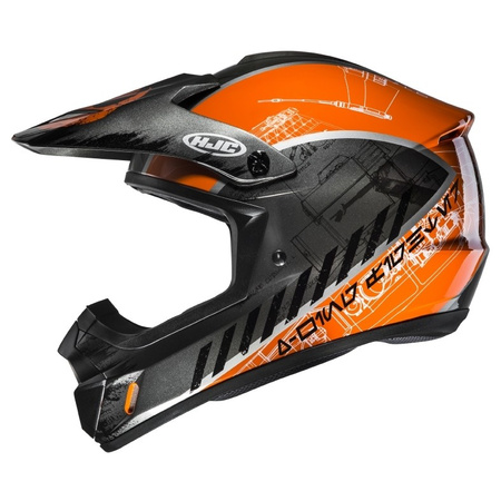 Kask HJC CS-MX II X-Wing Star Wars Silver/Orange
