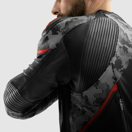 Kurtka Rebelhorn Veloce Camo Black/Grey/Fluo Red