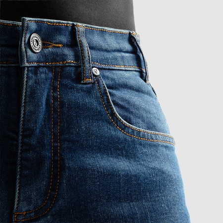 Jeansy damskie Rebelhorn Classic Washed Blue Monolayer