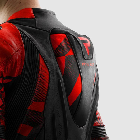 Kurtka motocyklowa Rebelhorn Inferno Black Fluo Red