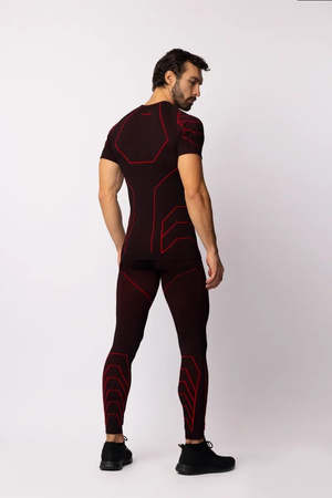 Koszulka termoaktywna Spaio Rapid z krótkim rękawem Black/Red