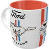 Kubek Ford Mustang Horse & Stripes Logo