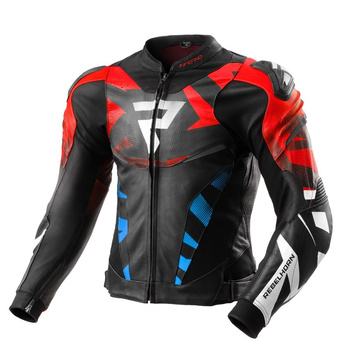 Kurtka motocyklowa Rebelhorn Inferno Black Blue White Red
