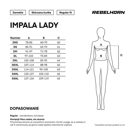 Kurtka Skórzana Rebelhorn Impala Lady Black
