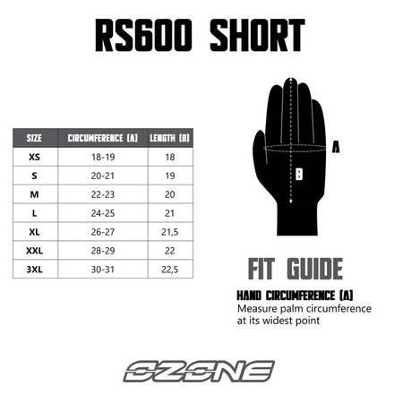 Rękawice Ozone RS600 Black/Grey