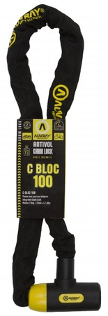AUVRAY łańcuch z zamkiem C-Block 100cm