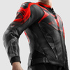 Kurtka motocyklowa Rebelhorn Inferno Black Fluo Red
