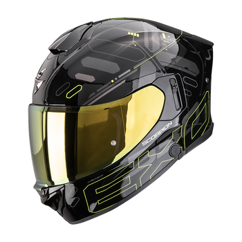 Kask Scorpion Exo-530 Air Fond Black/Neon Yellow