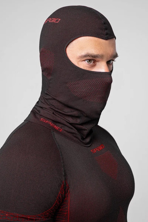 Kominiarka termoaktywna Spaio Breeze Black/Red