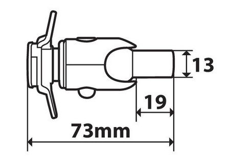 LAMPA Opti Screw uchwyt przykręcany śrubą M8