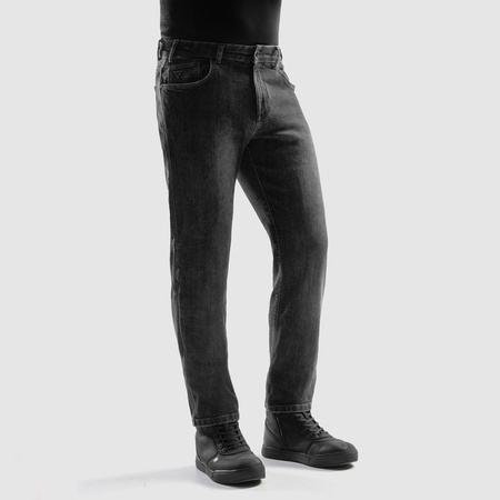 Jeansy motocyklowe Rebelhorn Classic Washed Black Monolayer