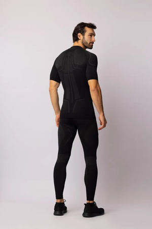 Koszulka termoaktywna Spaio Adrenaline z krótkim rękawem Black/Grey