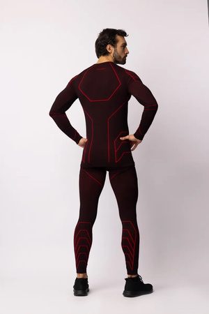 Koszulka termoaktywna Spaio Rapid z długim rękawem Black/Red