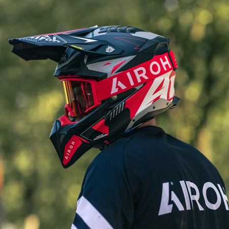 Gogle Airoh Blast XR1 Red Matt Szyba Red Mirrored