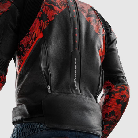 Kurtka Rebelhorn Veloce Camo Black/Fluo Red
