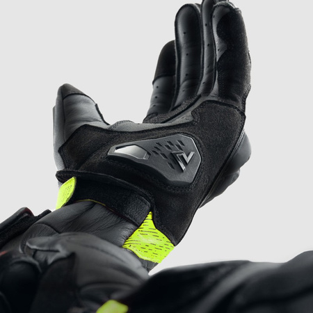 Rękawice Rebelhorn Viper Black/Grey/Fluo Yellow