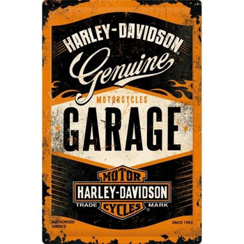 Plakat metalowy 40x60 Harley-Davidson Garage