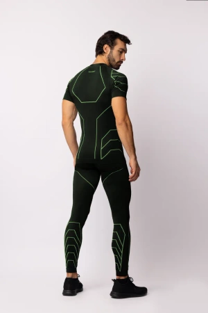 Koszulka termoaktywna Spaio Rapid z krótkim rękawem Black/Green