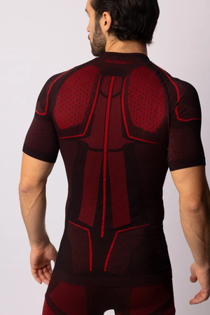 Koszulka termoaktywna Spaio Adrenaline z krótkim rękawem Black/Red