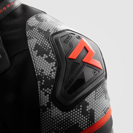 Kurtka Rebelhorn Veloce Camo Black/Grey/Fluo Red